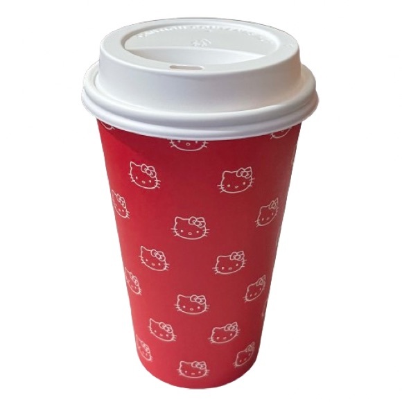 NEW Hello Kitty Hot Cup Set Of 10 W/ Lids + Sleeves - Picture 5 of 15